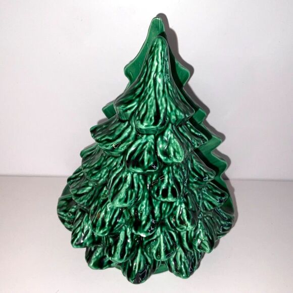 Vintage ceramic Christmas Tree napkin holder - Picture 1 of 5